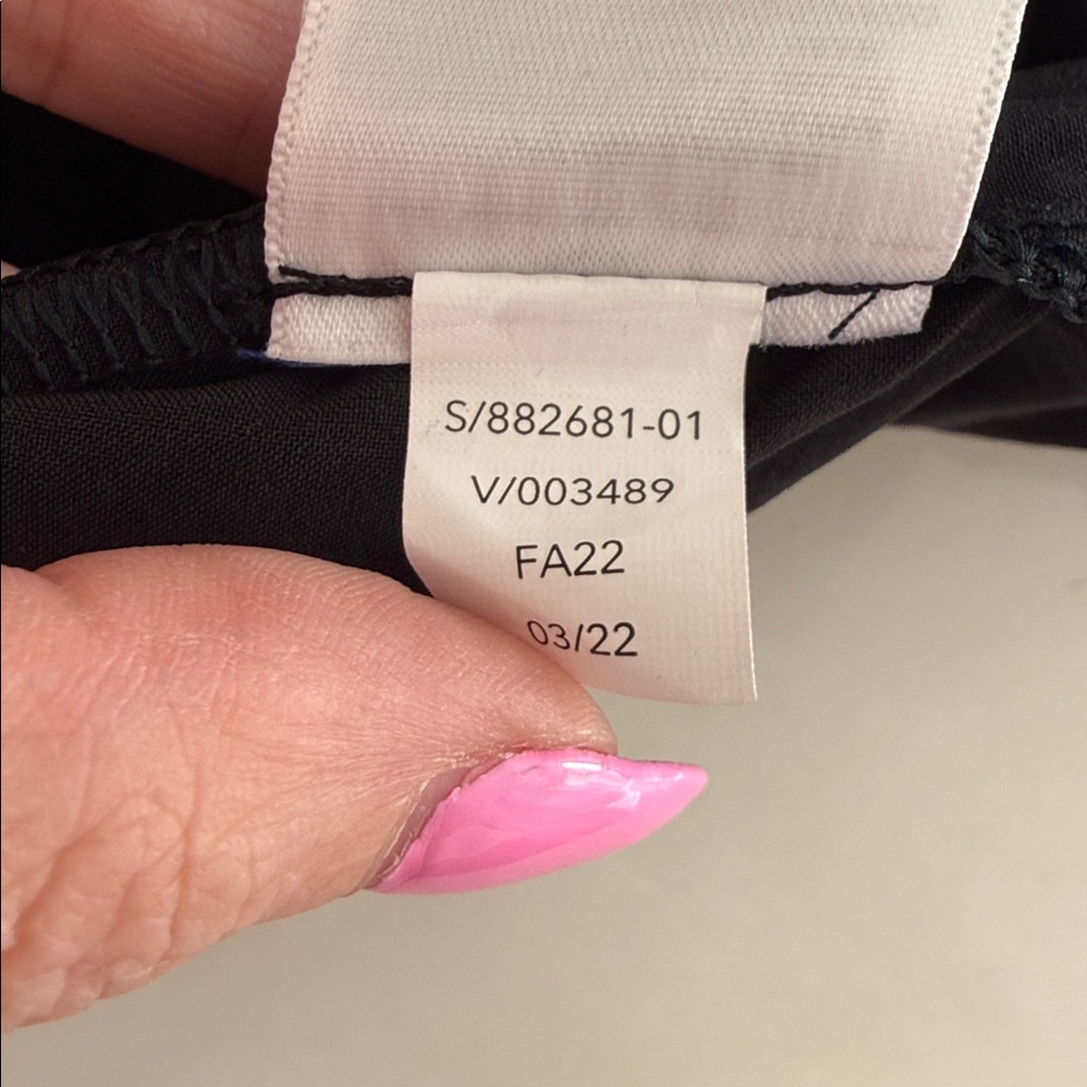 ATHLETA Cartiff Pant Black Tie Waist Cuffed Track Pants Size 14 Tall - Picture 12 of 12